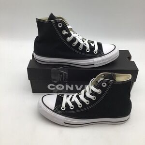 Converse Chuck Taylor All Star Hi Black High Top Sneakers M9160 Mens Size 5 NEW